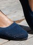 Chaussures à Tige Basse Femmes Décontracté Plain Toutes Les Saisons Quotidien Évidé Bout Fermé Tissu de Maille Standard à Enfiler