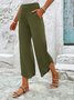 Pantalons Décontracté Plain Toutes Les Saisons Spandex Ample Pantalon droit Long Régulier T.-N.-L. pour Femmes
