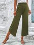 Pantalons Décontracté Plain Toutes Les Saisons Spandex Ample Pantalon droit Long Régulier T.-N.-L. pour Femmes