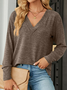 Sweat-shirts Décontracté Plain Printemps / Automne Polyester Micro-élasticité Quotidien Ample Régulier Non pour Femmes