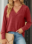 Sweat-shirts Décontracté Plain Printemps / Automne Polyester Micro-élasticité Quotidien Ample Régulier Non pour Femmes