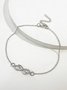 Chaînes de Cheville Plain Toutes Les Saisons Fête Quotidien Avec Faux Diamant Bracelet de Cheville pour Femme