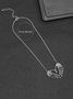 Collier Toutes Les Saisons Toussaint Punk Fête Métal Toussaint Pendentif Collier pour Femmes