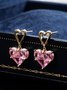 Boucles d'oreilles Femme Toutes Les Saisons Fête Coeur/cordé Quotidien Métal Goujon