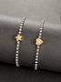 Bracelets Toutes Les Saisons Motif d'Étoile Fête Fête chaîne en métal Bracelets pour Femmes