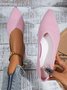 Chaussures à Tige Basse Femmes Décontracté Plain Toutes Les Saisons Quotidien à Talon Plat à Bout Pointu Caoutchouc à Enfiler Chaussures à Tige Basse
