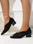 Chaussures à Tige Basse Plain Toutes Les Saisons Fête Avec Faux Diamant Fête Talon Bas PU Meilleure vente à Enfiler pour Femmes