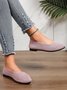 Chaussures à Tige Basse Rayé Toutes Les Saisons Simple Respirable Bout Fermé Tissu Caoutchouc à Enfiler Profit pour Femmes