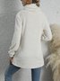 Sweat-shirts Femmes Décontracté Plain Printemps / Automne Polyester Quotidien Ample Régulier Droit Boucle