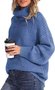 Pulls Femmes Rayé Décontracté Hiver Poids lourd Coupe Régulière Col Roulé Laine/Tricot Droit Élasticité moyenne