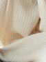 Robes Pulls Femmes Décontracté Plain Automne Naturel Manches Longues Col Rond Fil/fil de laine Droit Non