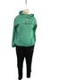 Deux Pièces Ensembles Femmes Décontracté Printemps / Automne Lettres de texte Sweat-shirt à Capuche Naturel Ample Manches Longues Top Avec Pantalons Droit