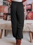 Pantalons Femmes Décontracté Plain Printemps / Automne Polyester Naturel Aucune élasticité Ample Long Régulier
