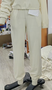 Deux Pièces Ensembles Femmes Décontracté Plain Printemps / Automne Naturel Micro-élasticité Pull-over Top Avec Pantalons Droit Régulier