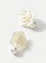 Boucles d'Oreilles Floral Toutes Les Saisons Élégant Quotidien Perle Pendre Polyester pour Femmes