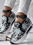 Chaussures Décontractées Femmes Décontracté Floral Toutes Les Saisons Brodé Quotidien à Bout Ouvert Maille Tulle à Enfiler