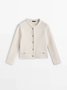 Cardigans Femmes Décontracté Plain Printemps / Automne Naturel Quotidien Coupe Régulière Manches Longues Col Rond Droit