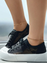 Chaussures de skate Femmes Décontracté Plain Toutes Les Saisons Quotidien à Talon Plat Toile Tulle Caoutchouc à Lacets
