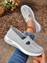 Chaussures à Tige Basse Femmes Décontracté Plain Toutes Les Saisons à Talon Plat Tulle Tissu de Maille Caoutchouc à Enfiler Chaussures à Tige Basse