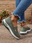 Chaussures à Tige Basse Femmes Décontracté Plain Toutes Les Saisons à Talon Plat Tulle Tissu de Maille Caoutchouc à Enfiler Chaussures à Tige Basse