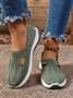 Chaussures à Tige Basse Femmes Décontracté Plain Toutes Les Saisons à Talon Plat Tulle Tissu de Maille Caoutchouc à Enfiler Chaussures à Tige Basse