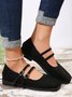 Chaussures à Tige Basse Femmes Décontracté Plain Toutes Les Saisons Quotidien à Talon Plat Faux Suède PU Caoutchouc à Enfiler