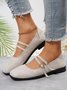 Chaussures à Tige Basse Femmes Décontracté Plain Toutes Les Saisons Quotidien à Talon Plat Faux Suède PU Caoutchouc à Enfiler