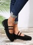 Chaussures à Tige Basse Femmes Décontracté Plain Toutes Les Saisons Quotidien à Talon Plat Faux Suède PU Caoutchouc à Enfiler