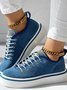 Chaussures de skate Femmes Décontracté Plain Toutes Les Saisons Quotidien à Talon Plat Tissu Toussaint Caoutchouc à Enfiler
