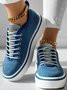 Chaussures de skate Femmes Décontracté Plain Toutes Les Saisons Quotidien à Talon Plat Tissu Toussaint Caoutchouc à Enfiler