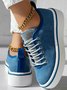 Chaussures de skate Femmes Décontracté Plain Toutes Les Saisons Quotidien à Talon Plat Tissu Toussaint Caoutchouc à Enfiler