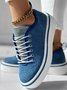 Chaussures de skate Femmes Décontracté Plain Toutes Les Saisons Quotidien à Talon Plat Tissu Toussaint Caoutchouc à Enfiler