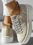 Chaussures de skate Femmes Décontracté Plain Toutes Les Saisons Quotidien à Talon Plat Tissu Toussaint Caoutchouc à Enfiler