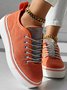 Chaussures de skate Femmes Décontracté Plain Toutes Les Saisons Quotidien à Talon Plat Tissu Toussaint Caoutchouc à Enfiler