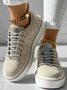 Chaussures de skate Femmes Décontracté Plain Toutes Les Saisons Quotidien à Talon Plat Tissu Toussaint Caoutchouc à Enfiler