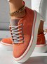 Chaussures de skate Femmes Décontracté Plain Toutes Les Saisons Quotidien à Talon Plat Tissu Toussaint Caoutchouc à Enfiler