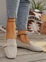 Chaussures à Tige Basse Femmes Décontracté Plain Toutes Les Saisons Quotidien à Talon Plat Faux Suède PU Caoutchouc Chaussures à Tige Basse