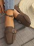 Chaussures à Tige Basse Femmes Décontracté Plain Toutes Les Saisons Quotidien à Talon Plat Faux Suède PU Caoutchouc Chaussures à Tige Basse
