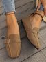 Chaussures à Tige Basse Femmes Décontracté Plain Toutes Les Saisons Quotidien à Talon Plat Faux Suède PU Caoutchouc Chaussures à Tige Basse