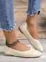 Chaussures à Tige Basse Décontracté Ethnique Toutes Les Saisons Quotidien à Talon Plat Coton Tissu de Maille Caoutchouc à Enfiler pour Femmes