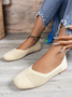 Chaussures à Tige Basse Décontracté Ethnique Toutes Les Saisons Quotidien à Talon Plat Coton Tissu de Maille Caoutchouc à Enfiler pour Femmes