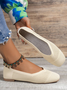 Chaussures à Tige Basse Décontracté Ethnique Toutes Les Saisons Quotidien à Talon Plat Coton Tissu de Maille Caoutchouc à Enfiler pour Femmes
