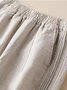 Pantalons Décontracté Plain Printemps / Automne Aucune élasticité Quotidien Ample Long Droit Régulier pour Femmes