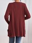 Kimono Femmes Décontracté Plain Printemps / Automne Naturel Standard Mi-long Droit Régulier Non