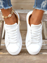 Chaussures de skate Femmes Décontracté Plain Toutes Les Saisons Quotidien à Enfiler Bout Rond Coton PU Caoutchouc