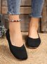Chaussures à Tige Basse Décontracté Ethnique Toutes Les Saisons Quotidien à Talon Plat Coton Tissu de Maille Caoutchouc à Enfiler pour Femmes