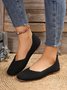 Chaussures à Tige Basse Décontracté Ethnique Toutes Les Saisons Quotidien à Talon Plat Coton Tissu de Maille Caoutchouc à Enfiler pour Femmes