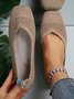Chaussures à Tige Basse Décontracté Ethnique Toutes Les Saisons Quotidien à Talon Plat Coton Tissu de Maille Caoutchouc à Enfiler pour Femmes
