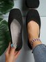 Chaussures à Tige Basse Décontracté Ethnique Toutes Les Saisons Quotidien à Talon Plat Coton Tissu de Maille Caoutchouc à Enfiler pour Femmes