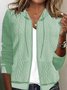 Blousons Femmes Décontracté Plain Printemps / Automne Sweat-shirt à Capuche Micro-élasticité Quotidien Meilleure vente Manches Longues Régulier